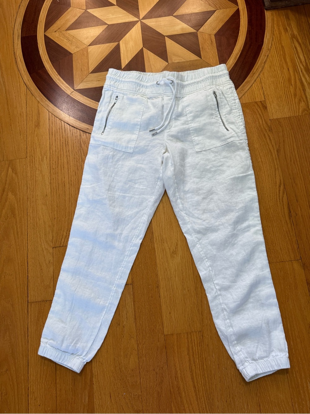 Athleta White Cabo Linen Jogger